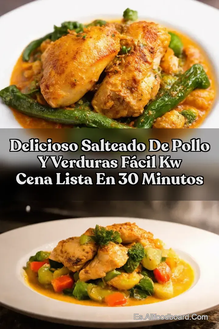 Delicioso Salteado de Pollo y Verduras F&aacute;cil kw Cena Lista en 30 Minutos