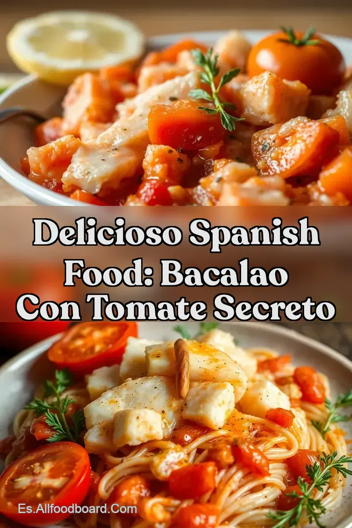 Delicioso Spanish Food: Bacalao con Tomate Secreto