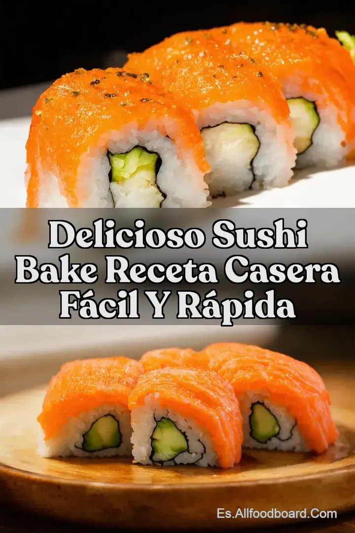 Delicioso Sushi Bake Receta Casera F&aacute;cil y R&aacute;pida