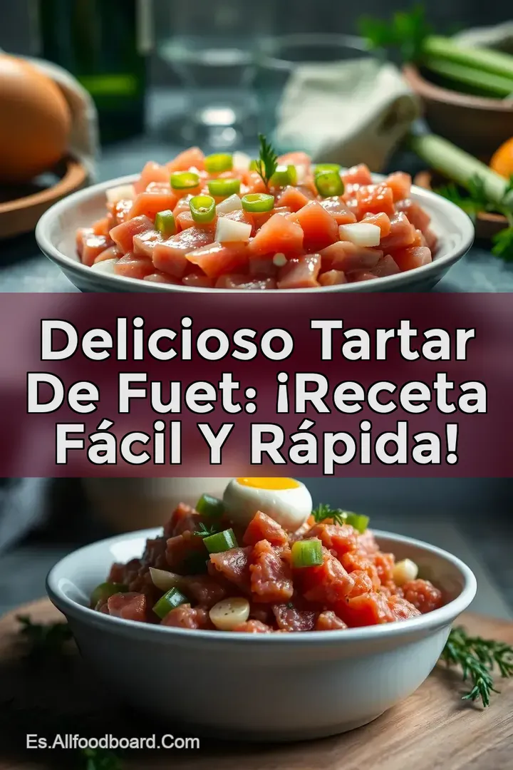 Delicioso Tartar de Fuet: &iexcl;Receta F&aacute;cil y R&aacute;pida!