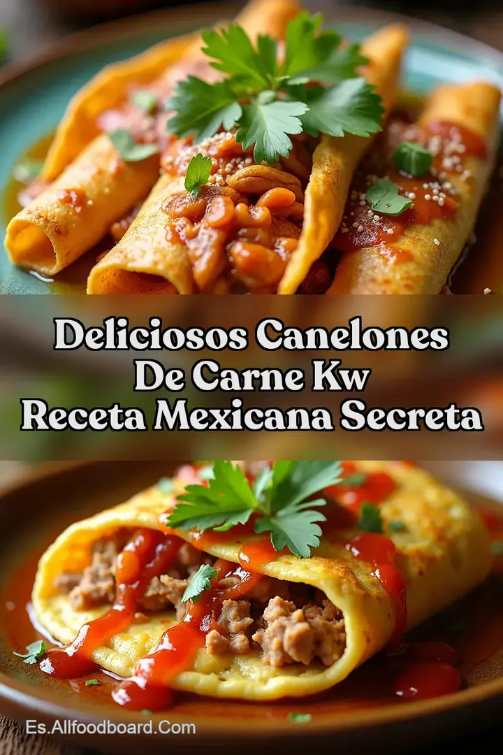 Deliciosos Canelones De Carne kw Receta Mexicana Secreta