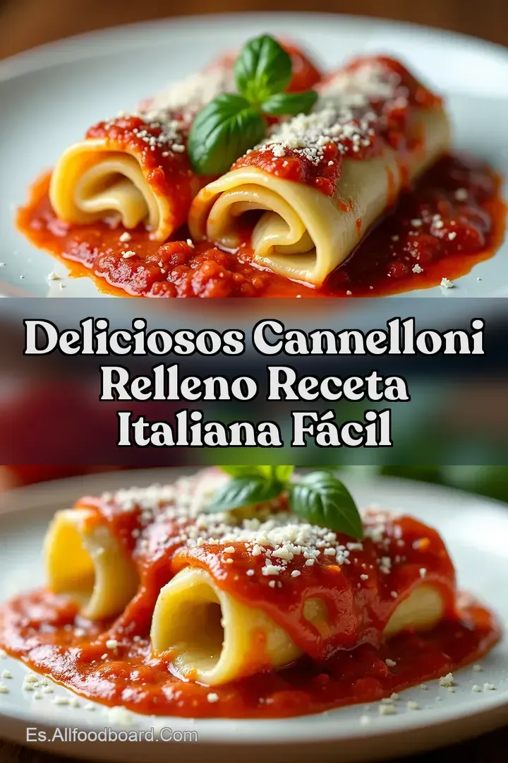 Deliciosos CANNELLONI RELLENO Receta Italiana F&aacute;cil
