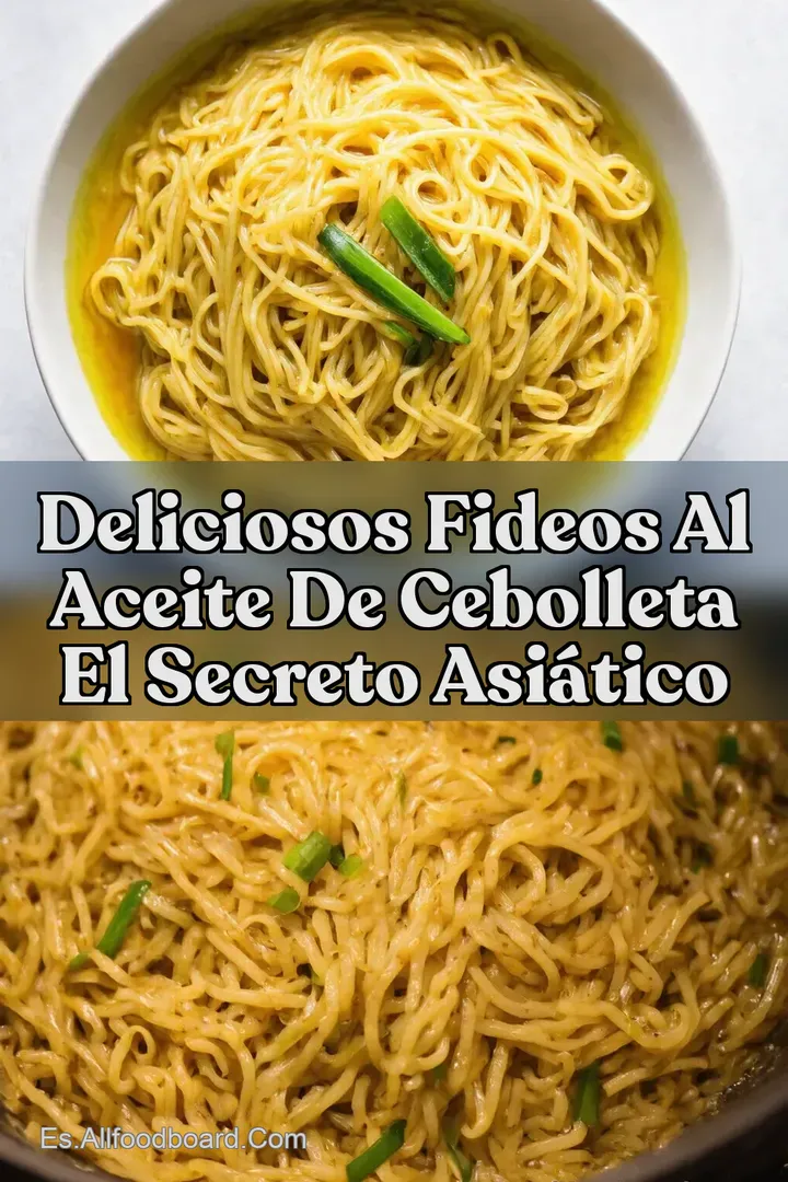Deliciosos Fideos al Aceite de Cebolleta El Secreto Asi&aacute;tico