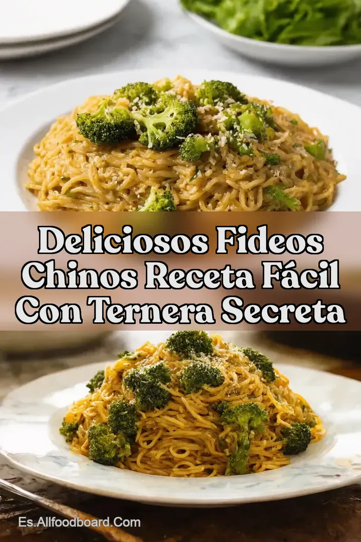 Deliciosos Fideos Chinos Receta F&Aacute;CIL con Ternera Secreta