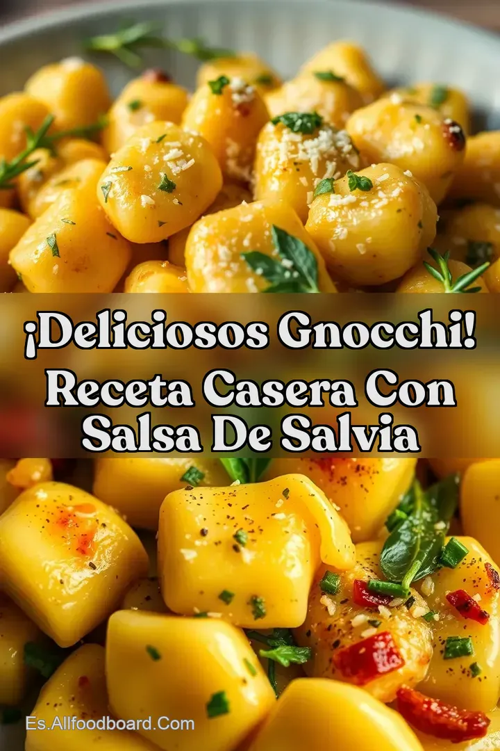 &iexcl;Deliciosos Gnocchi! Receta Casera con Salsa de Salvia
