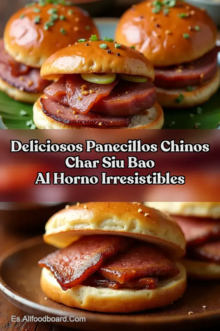 Deliciosos Panecillos Chinos Char Siu Bao al Horno Irresistibles