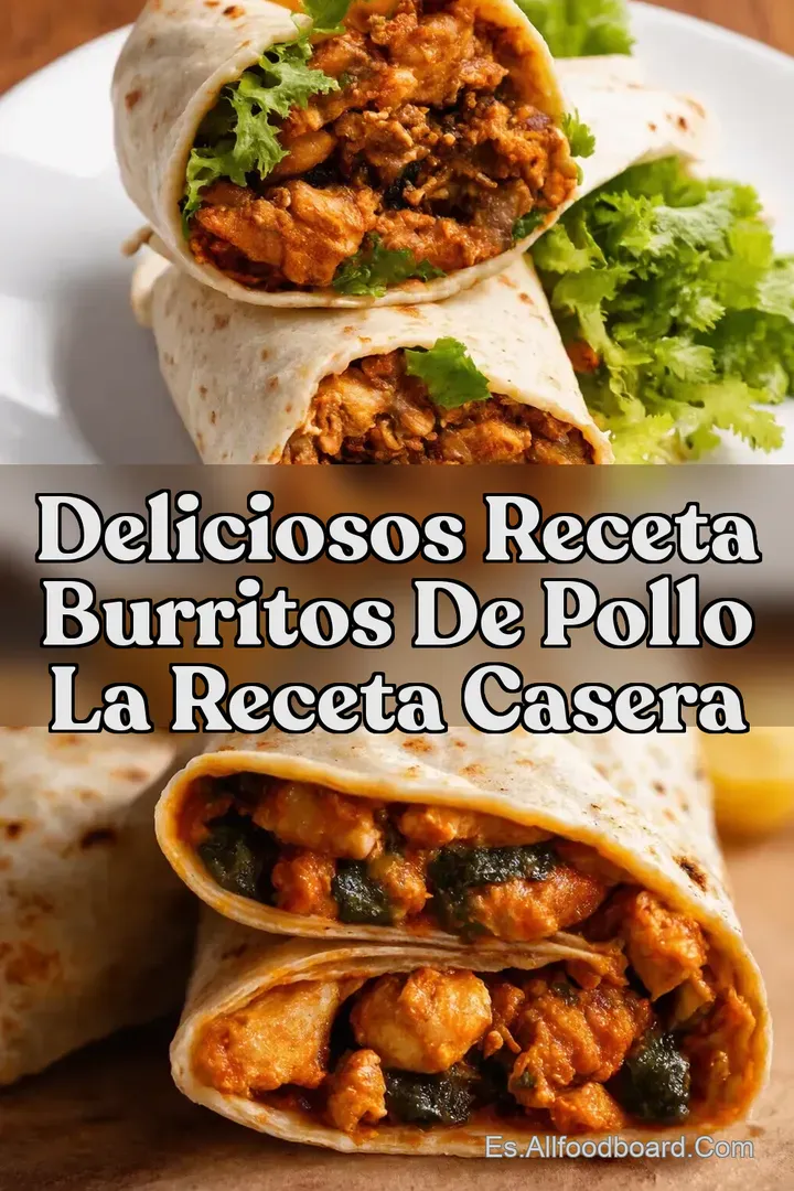 Deliciosos Receta Burritos de Pollo La Receta Casera