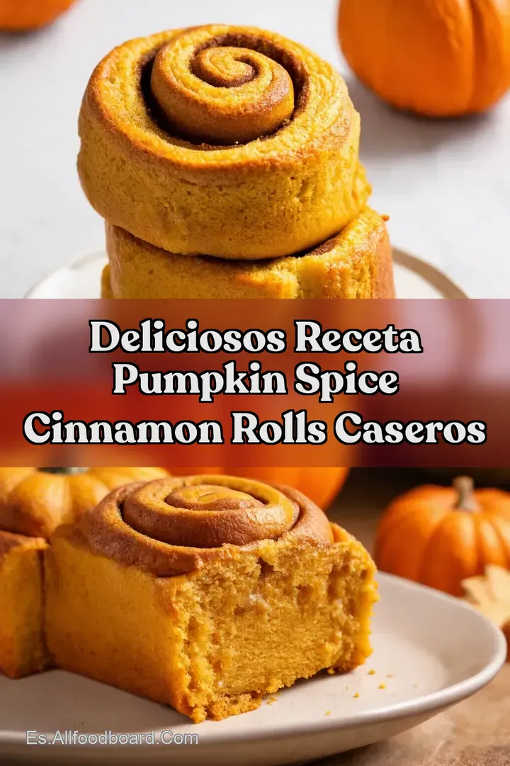 Deliciosos Receta Pumpkin Spice Cinnamon Rolls Caseros