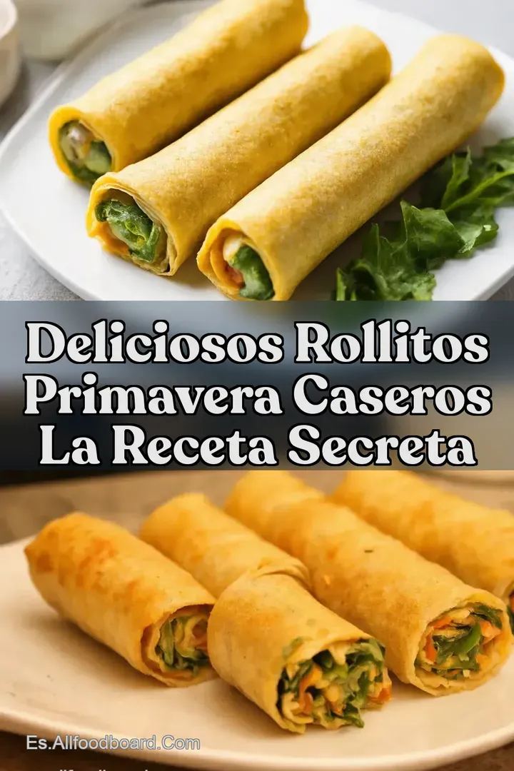 Deliciosos Rollitos Primavera Caseros La Receta Secreta