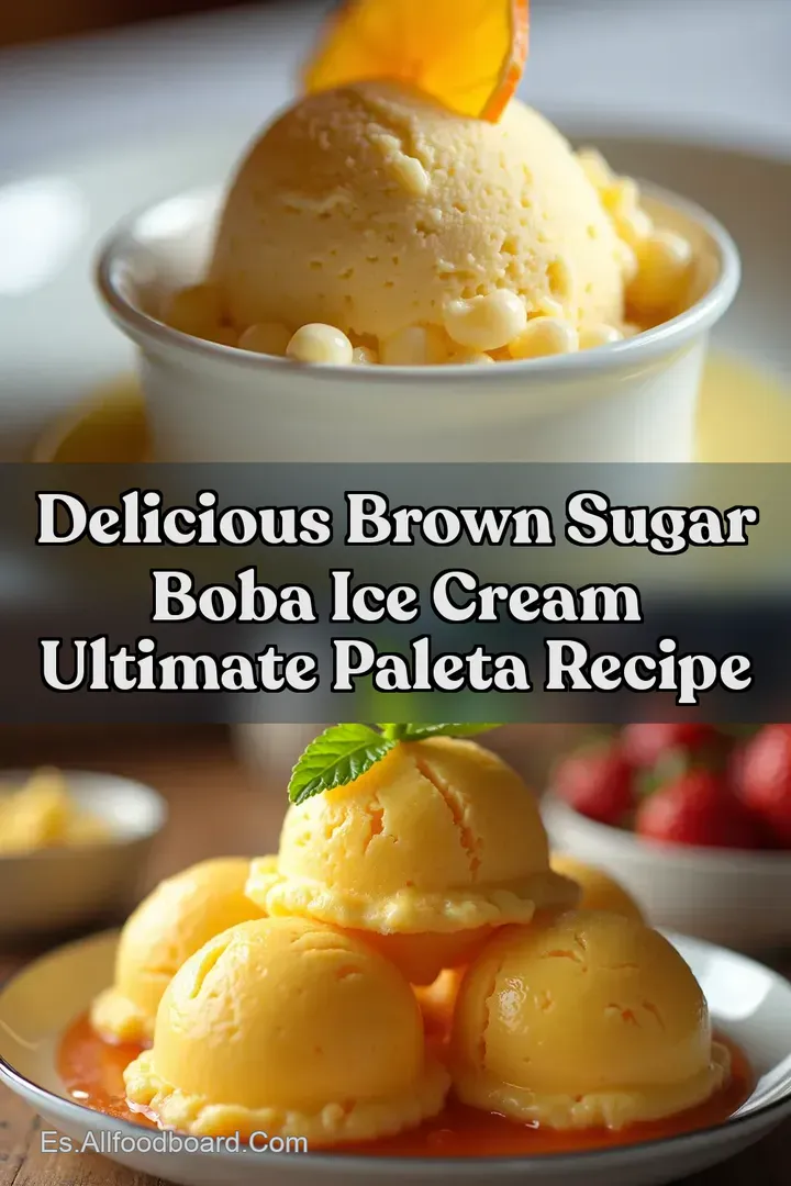 Delicious Brown Sugar Boba Ice Cream Ultimate Paleta Recipe
