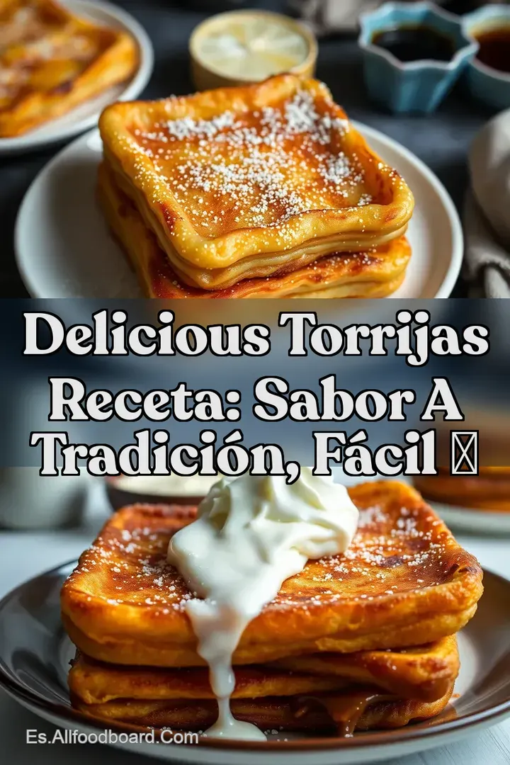 Delicious Torrijas Receta: Sabor a Tradici&oacute;n F&aacute;cil ✨