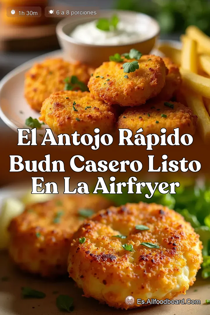 El Antojo R&aacute;pido Budn Casero Listo en la Airfryer