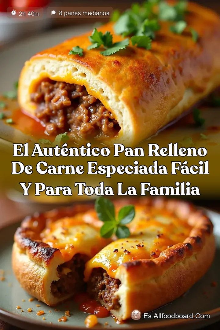 El Aut&eacute;ntico Pan Relleno de Carne Especiada F&aacute;cil y para Toda la Familia