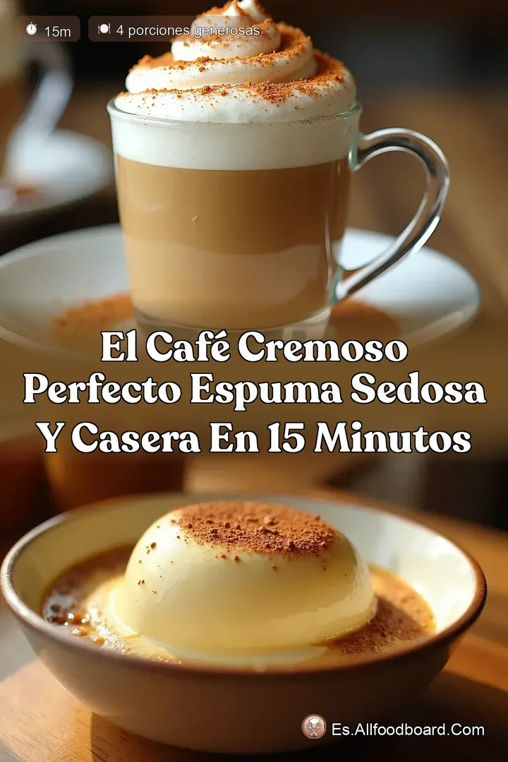 El Caf&eacute; Cremoso Perfecto Espuma sedosa y casera en 15 minutos