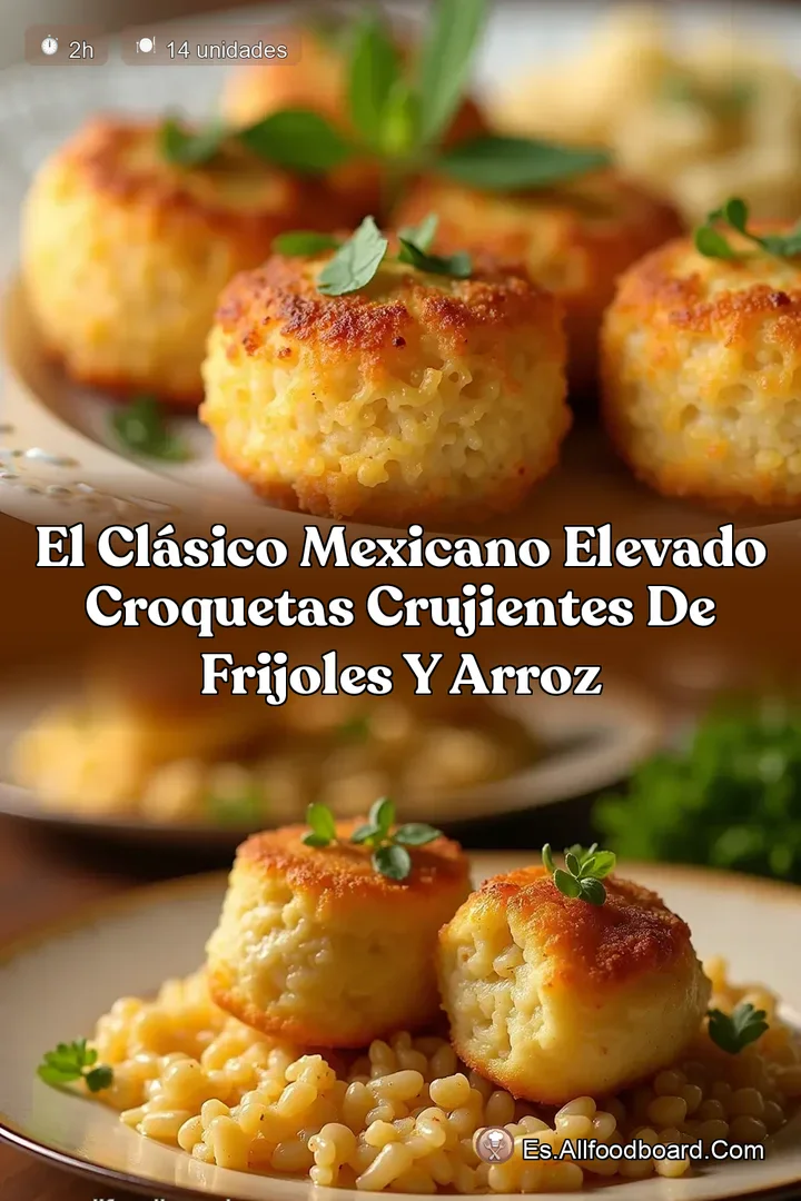 El Cl&aacute;sico Mexicano Elevado Croquetas Crujientes de Frijoles y Arroz