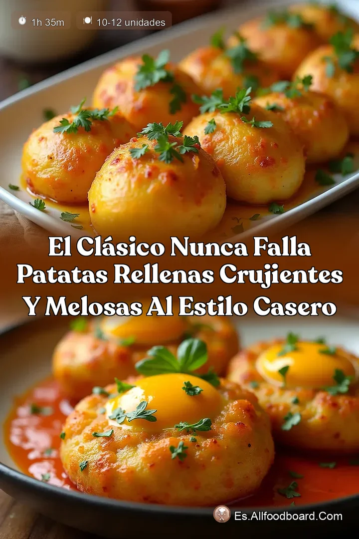 El Cl&aacute;sico Nunca Falla Patatas Rellenas Crujientes y Melosas al Estilo Casero