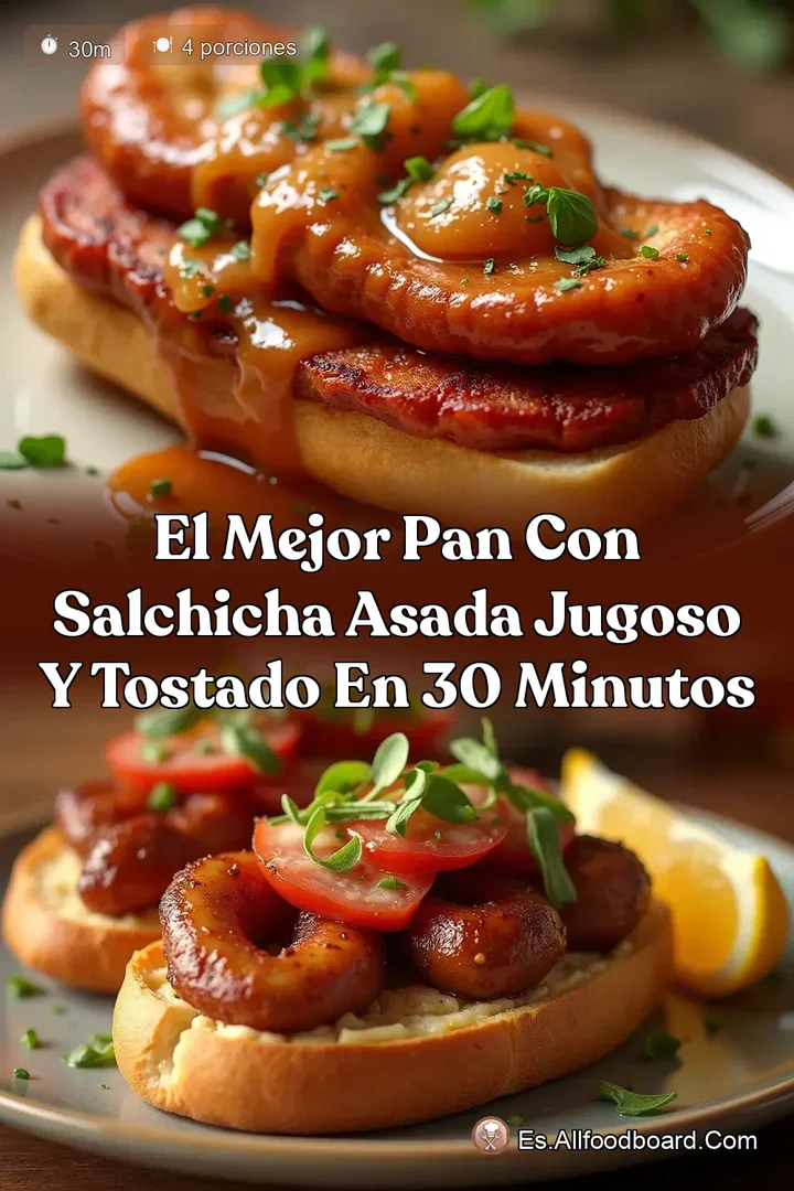 El Mejor Pan con Salchicha Asada Jugoso y Tostado en 30 Minutos
