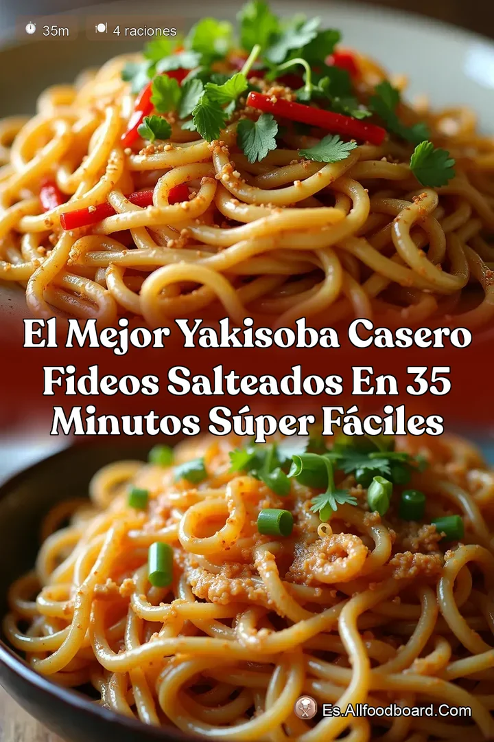 El Mejor Yakisoba Casero Fideos Salteados en 35 Minutos S&uacute;per F&aacute;ciles