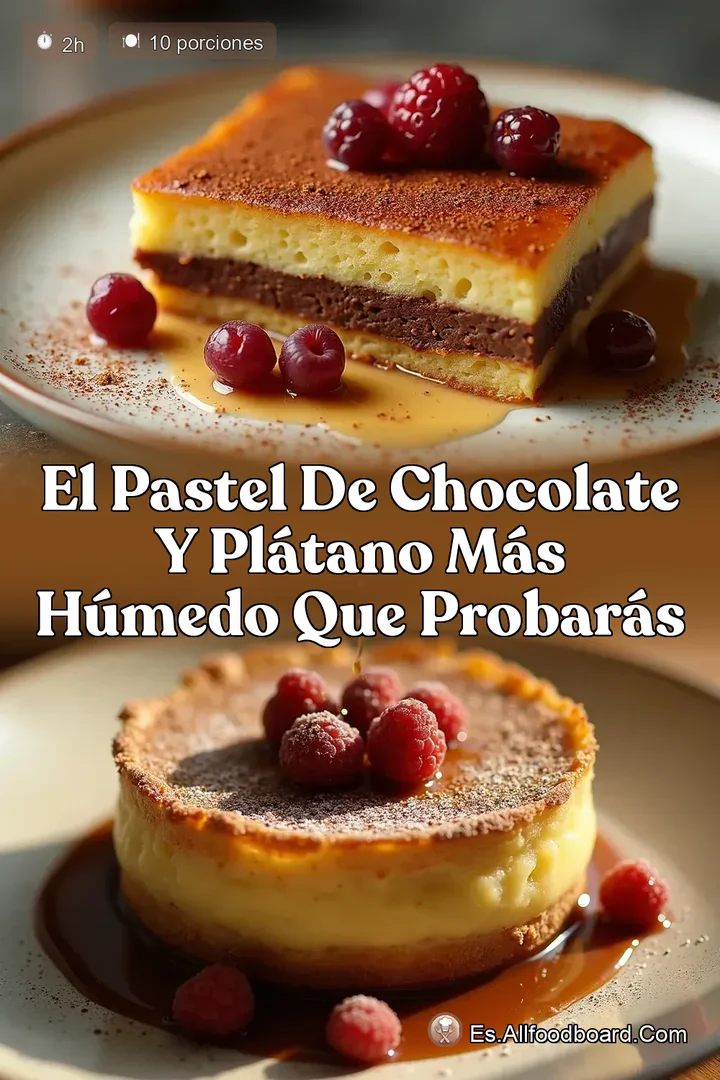 El Pastel de Chocolate y Pl&aacute;tano m&aacute;s H&uacute;medo que Probar&aacute;s