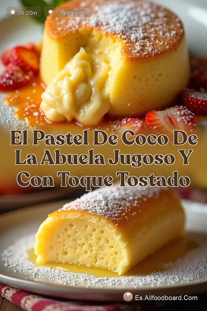 El Pastel de Coco de la Abuela Jugoso y con Toque Tostado