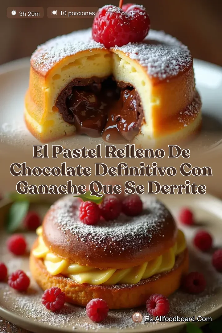 El Pastel Relleno de Chocolate Definitivo con Ganache que se Derrite