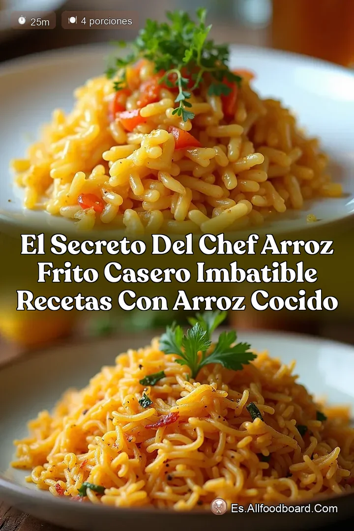 El Secreto del Chef Arroz Frito Casero Imbatible Recetas Con Arroz Cocido