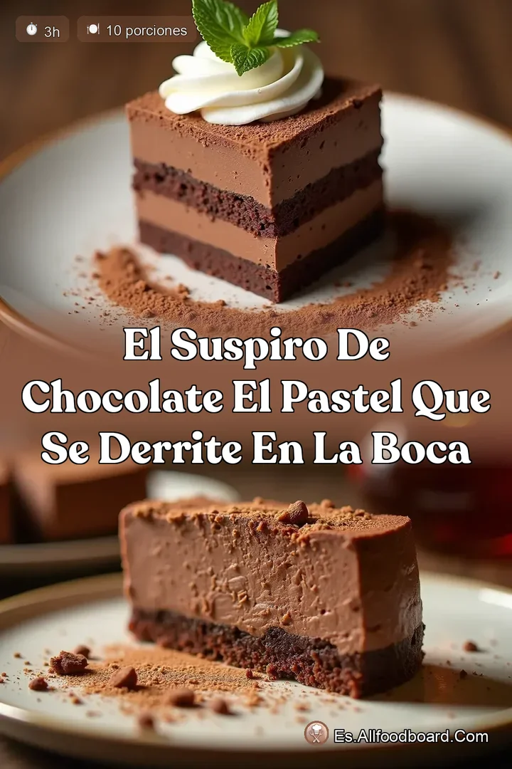 El Suspiro de Chocolate El Pastel que se Derrite en la Boca
