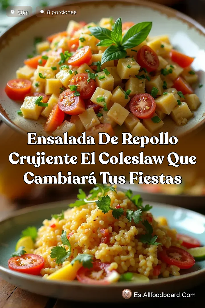 Ensalada de Repollo Crujiente El Coleslaw que Cambiar&aacute; tus Fiestas