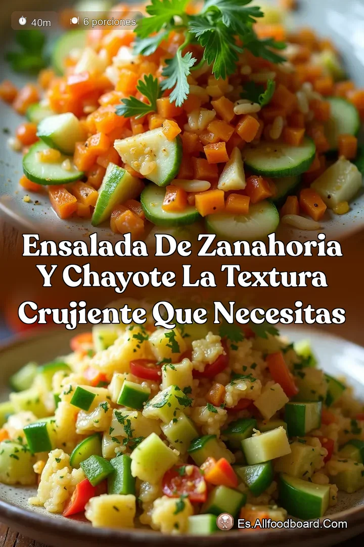 Ensalada de Zanahoria y Chayote La Textura Crujiente que Necesitas