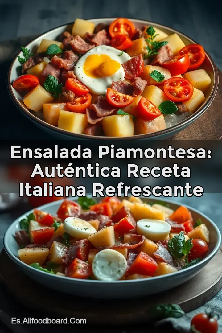 Ensalada Piamontesa: Aut&eacute;ntica Receta Italiana Refrescante