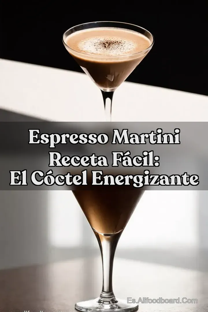 Espresso Martini Receta F&aacute;cil: El C&oacute;ctel Energizante