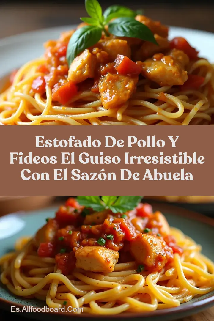 Estofado De Pollo Y Fideos El Guiso Irresistible Con El Saz&oacute;n De Abuela