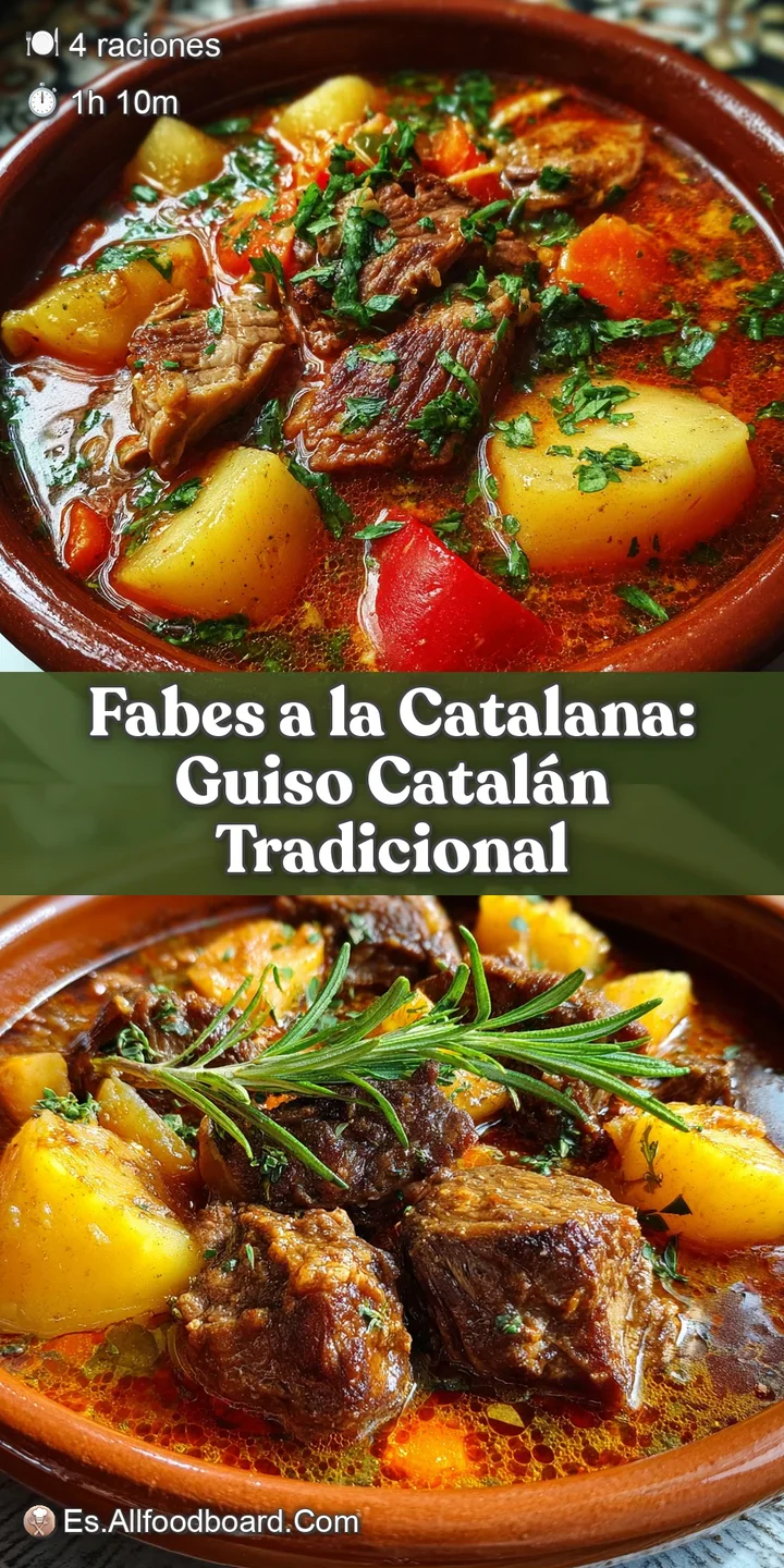 Close-up of simmering creamy beans dotted with vibrant red chorizo. Steam rises from the dish, hinting at its savory warmt...