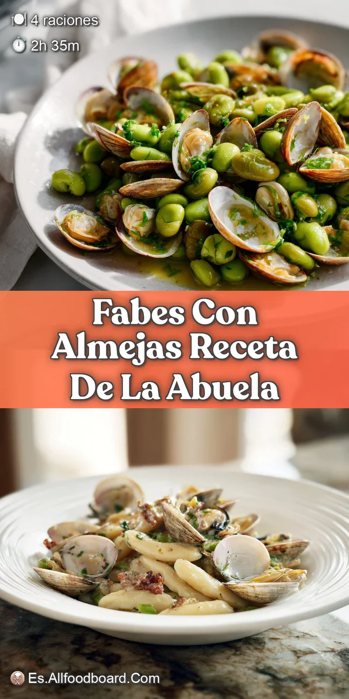 Close-up of tender white beans and juicy clams in a rich, light broth, flecked with parsley. Steam suggests warmth and fre...