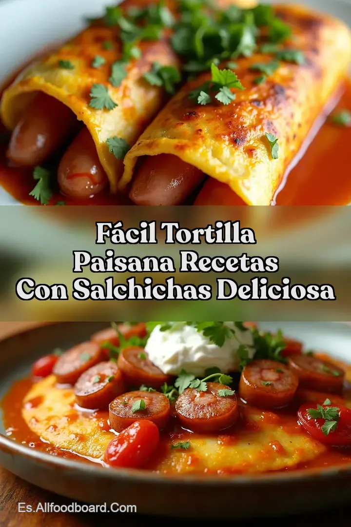 F&aacute;cil Tortilla Paisana Recetas con Salchichas Deliciosa