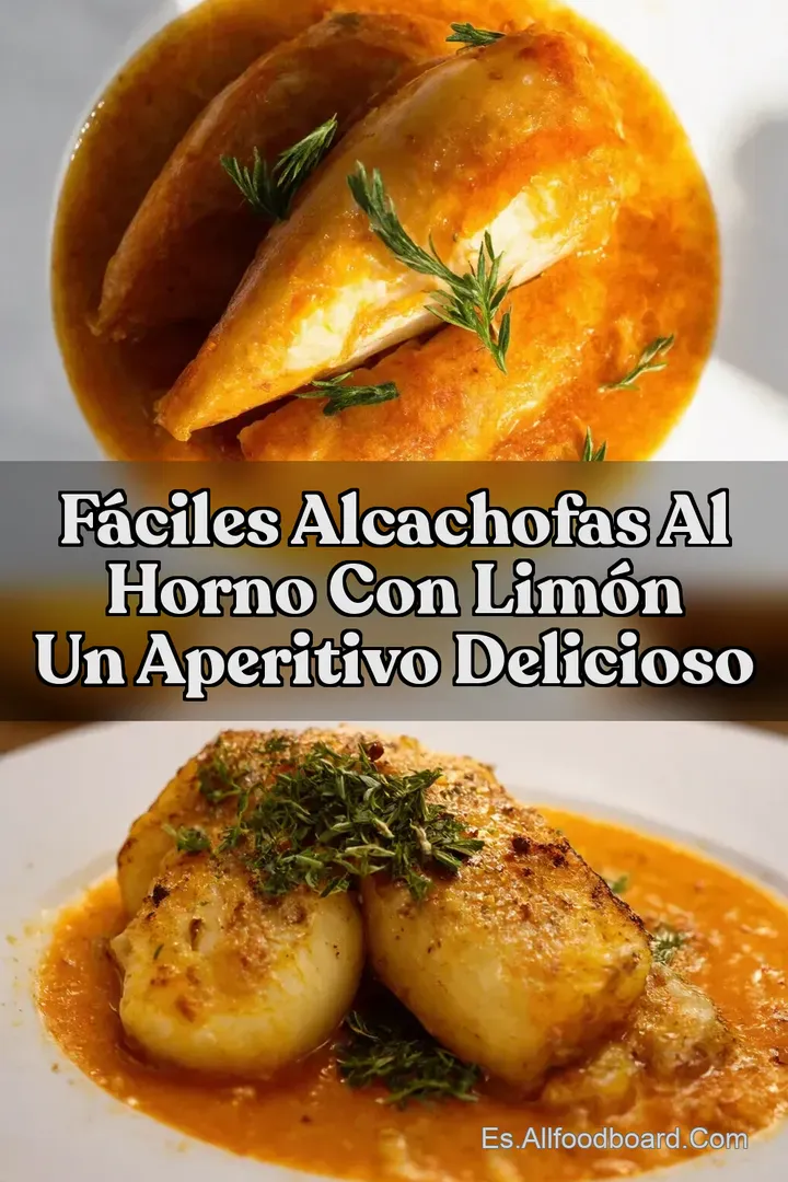 F&aacute;ciles Alcachofas al Horno con Lim&oacute;n Un Aperitivo Delicioso