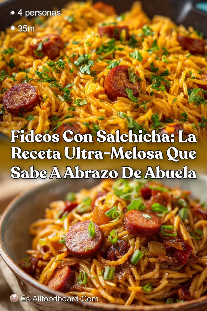Fideos con salchicha: la receta ultra-melosa que sabe a abrazo de abuela