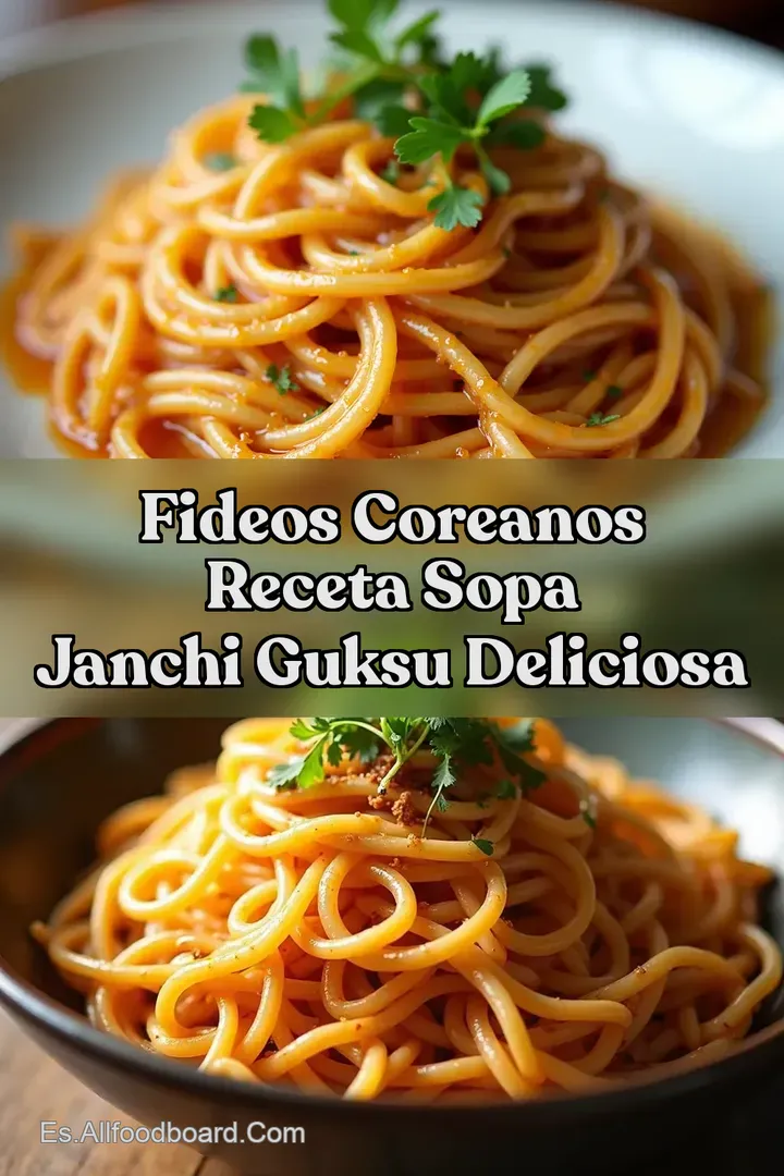 Fideos Coreanos Receta Sopa Janchi Guksu Deliciosa