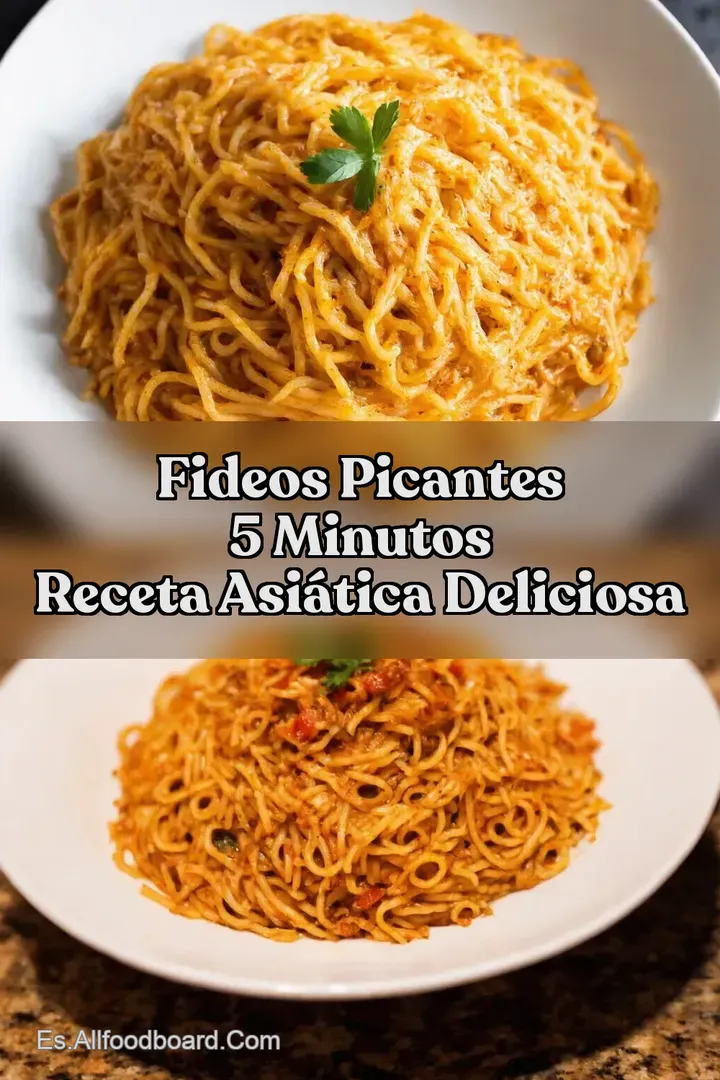 Fideos Picantes 5 Minutos Receta Asi&aacute;tica Deliciosa