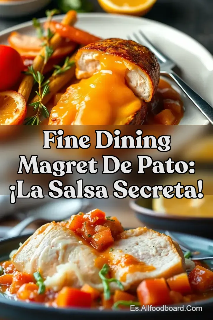 Fine Dining Magret de Pato: &iexcl;La Salsa Secreta!