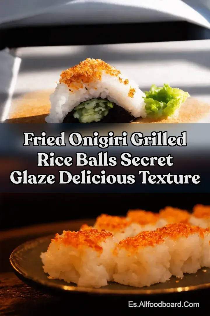 Fried Onigiri Grilled Rice Balls Secret Glaze Delicious Texture