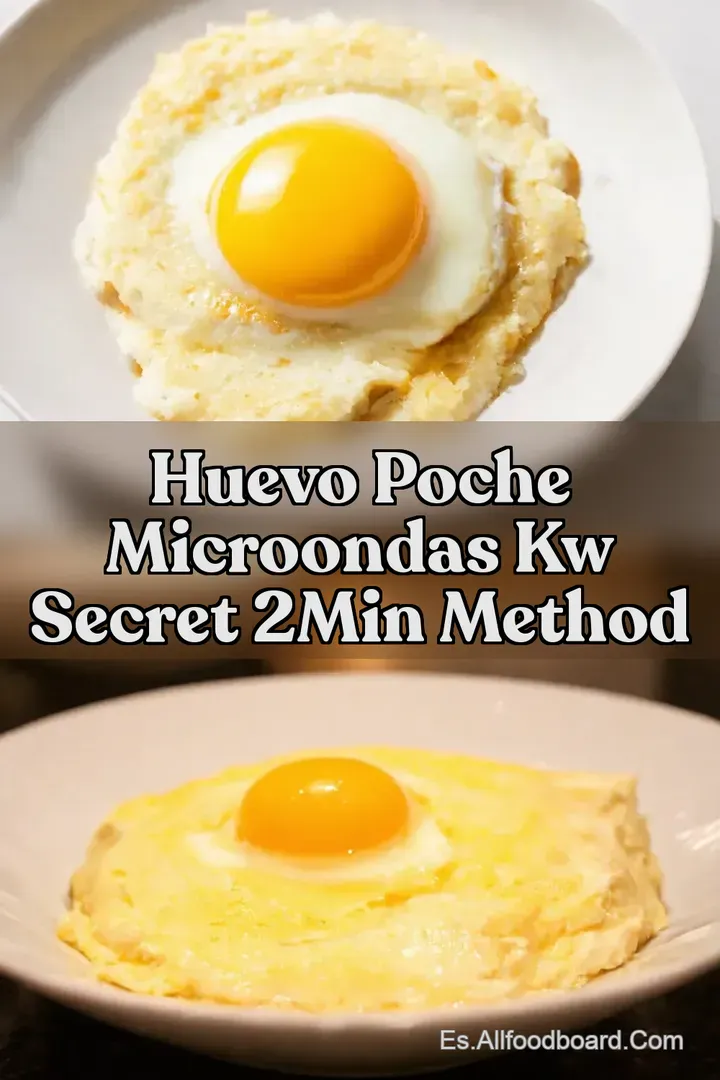 Huevo Poche Microondas kw Secret 2Min Method