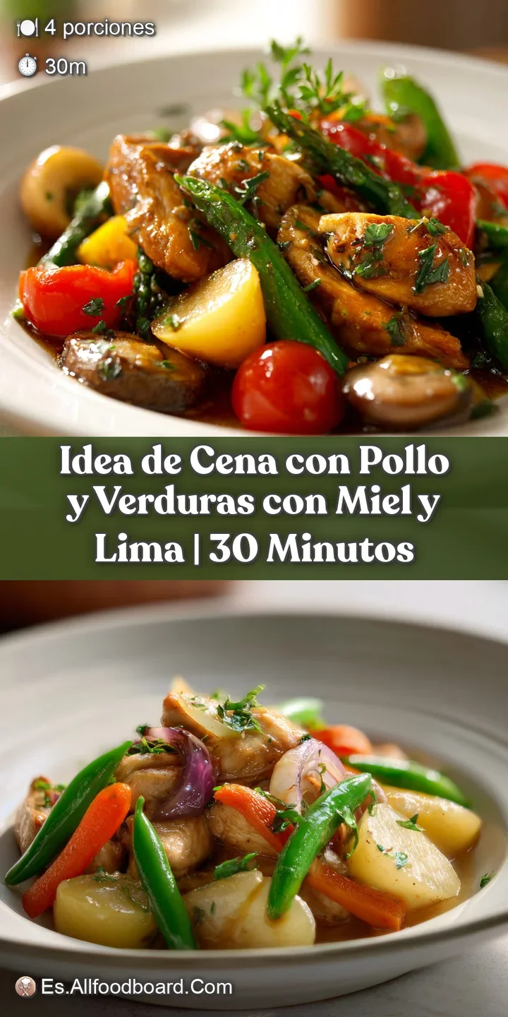 Close-up reveals the appetizing textures of the chicken and vegetable stir-fry, steaming with a light sheen and colorful b...