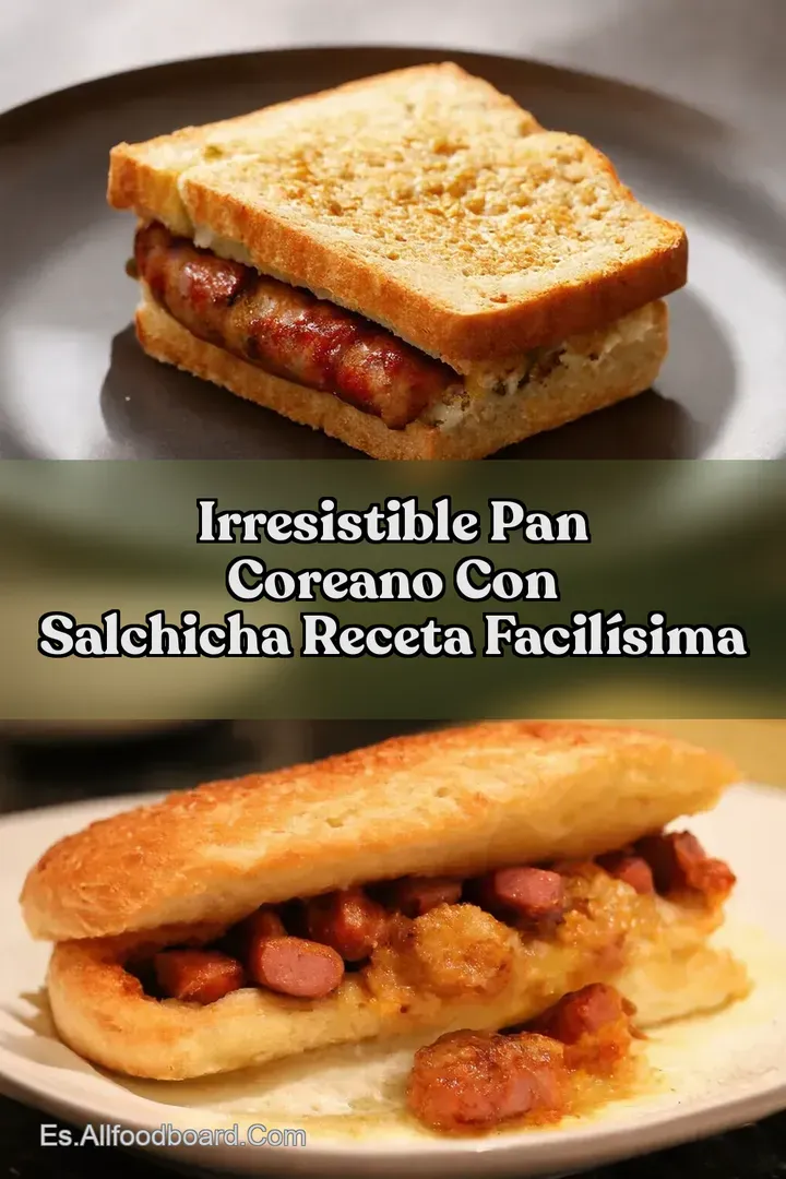 Irresistible Pan Coreano con Salchicha Receta Facil&iacute;sima