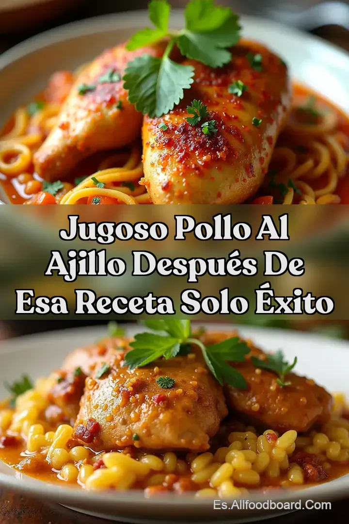 Jugoso Pollo al Ajillo DESPU&Eacute;S DE ESA RECETA SOLO &Eacute;XITO