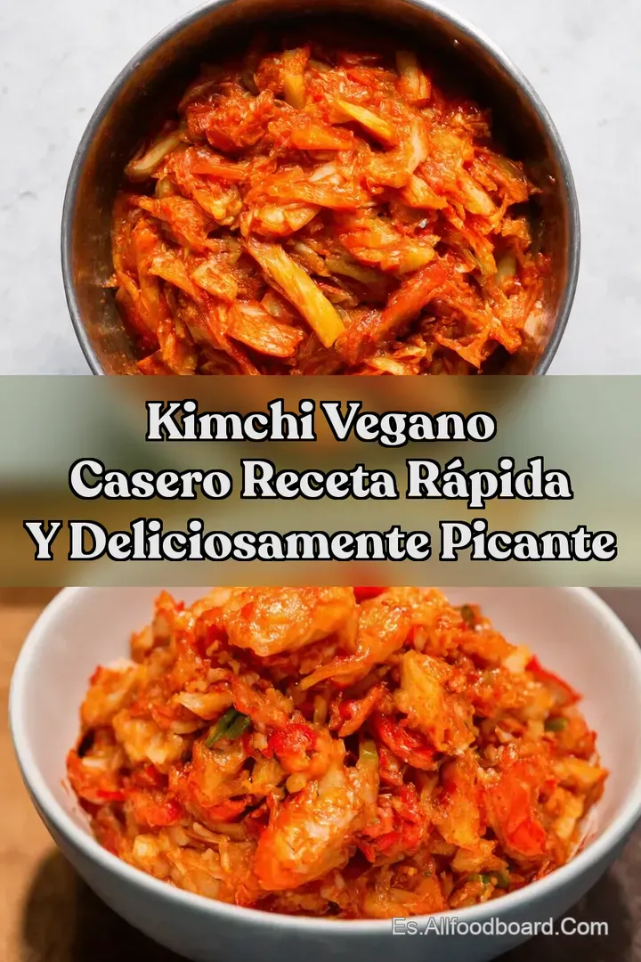 Kimchi Vegano Casero Receta R&aacute;pida y Deliciosamente Picante