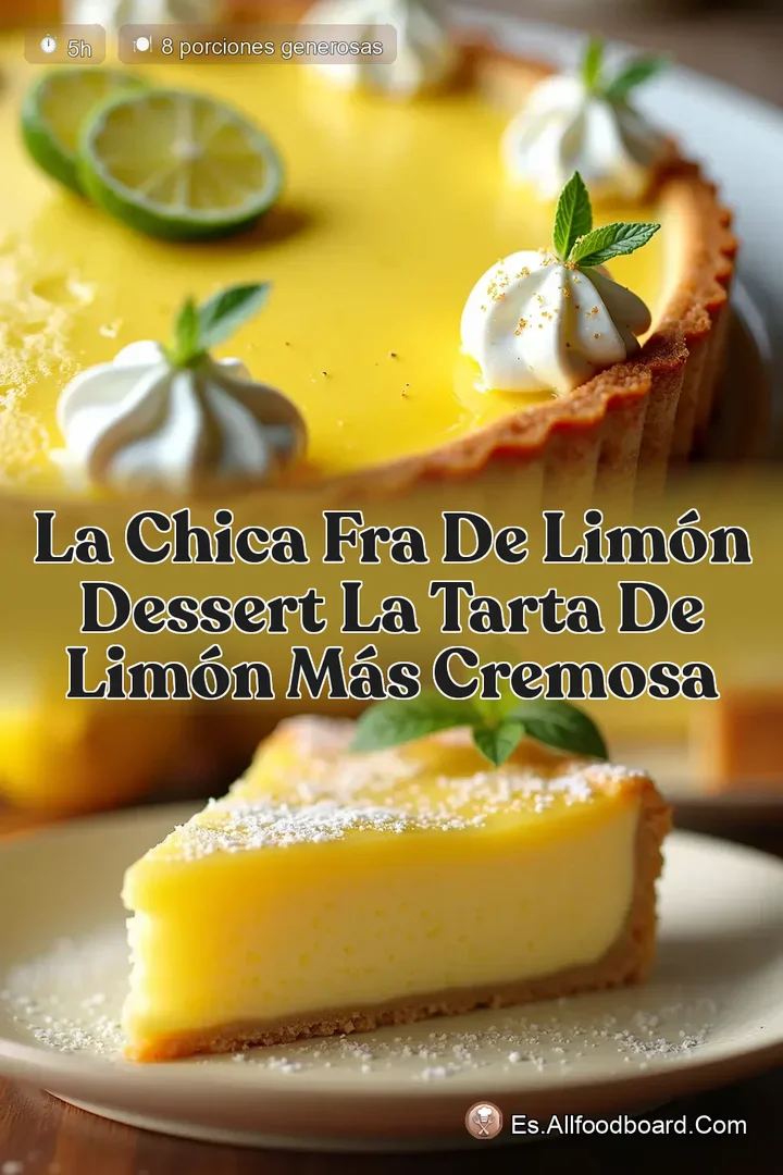 La Chica Fra de Lim&oacute;n Dessert La Tarta de Lim&oacute;n M&aacute;s Cremosa