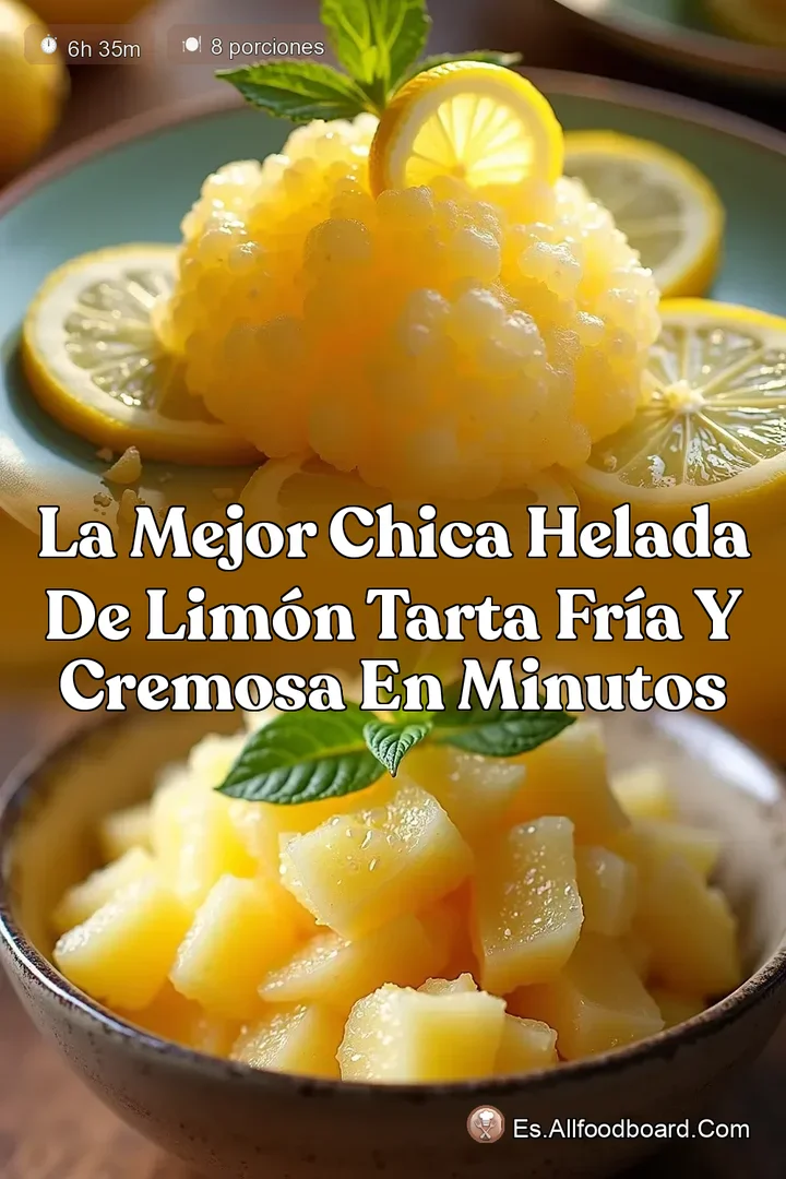 La Mejor Chica Helada de Lim&oacute;n Tarta Fr&iacute;a y Cremosa en Minutos