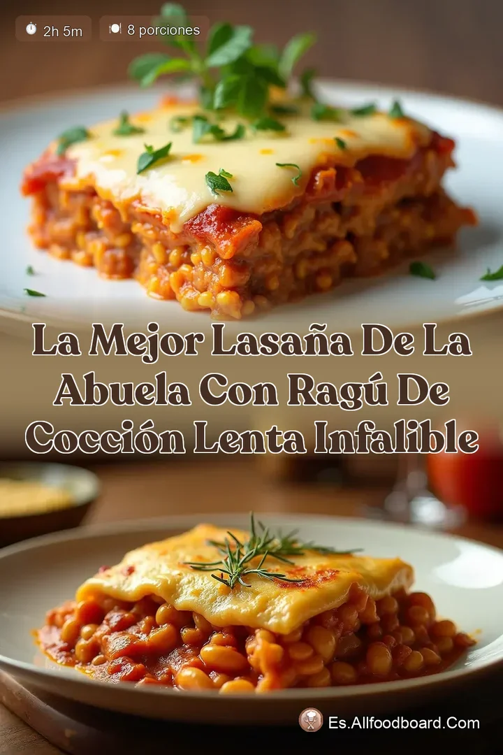 La Mejor Lasa&ntilde;a de la Abuela con Rag&uacute; de Cocci&oacute;n Lenta Infalible