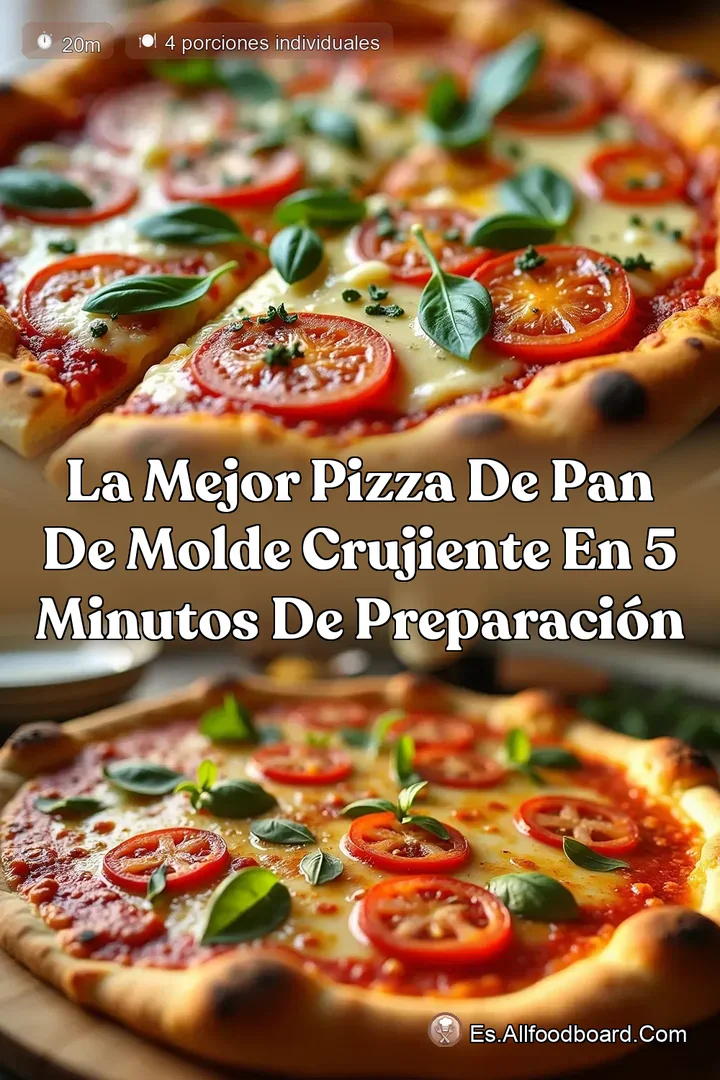 La Mejor Pizza de Pan de Molde Crujiente en 5 Minutos de Preparaci&oacute;n